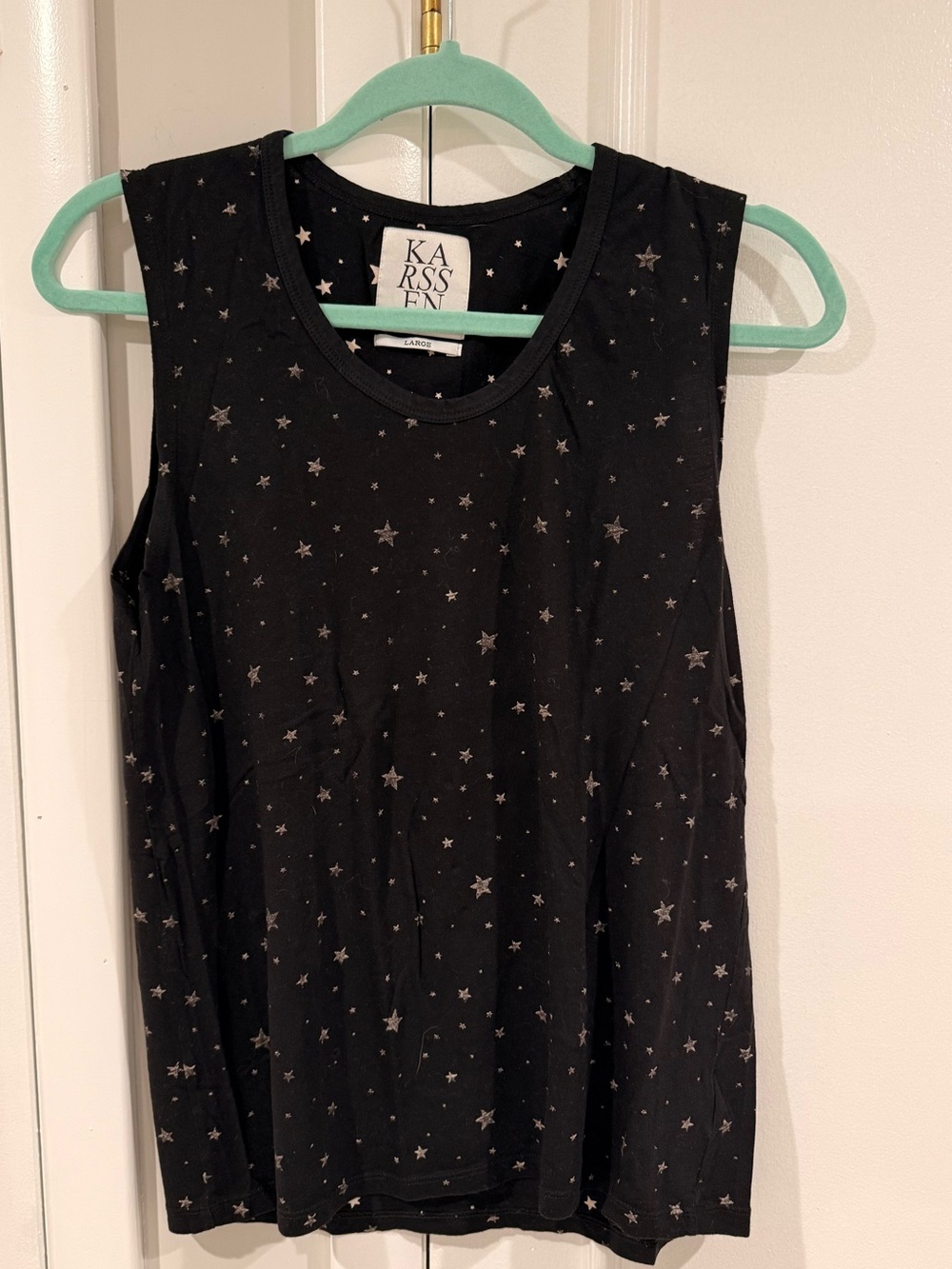Zoe Karssen Black Star Tank Top